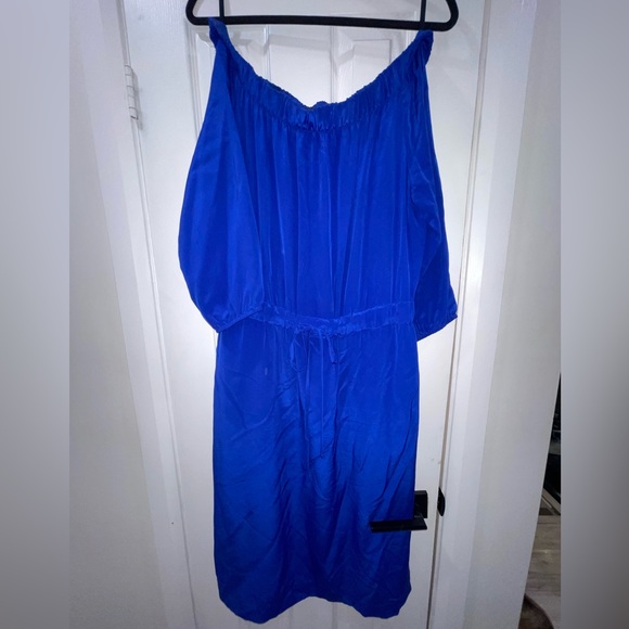 Silk Off the Shoulder Aritzia Dress - Picture 2 of 3